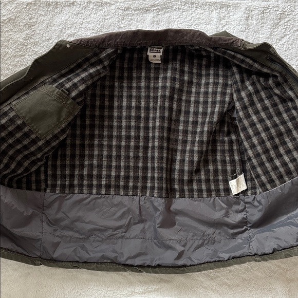 Sorel Duck barn Chore Jacket olive green canvas Pockets EUC size XL - Picture 10 of 13